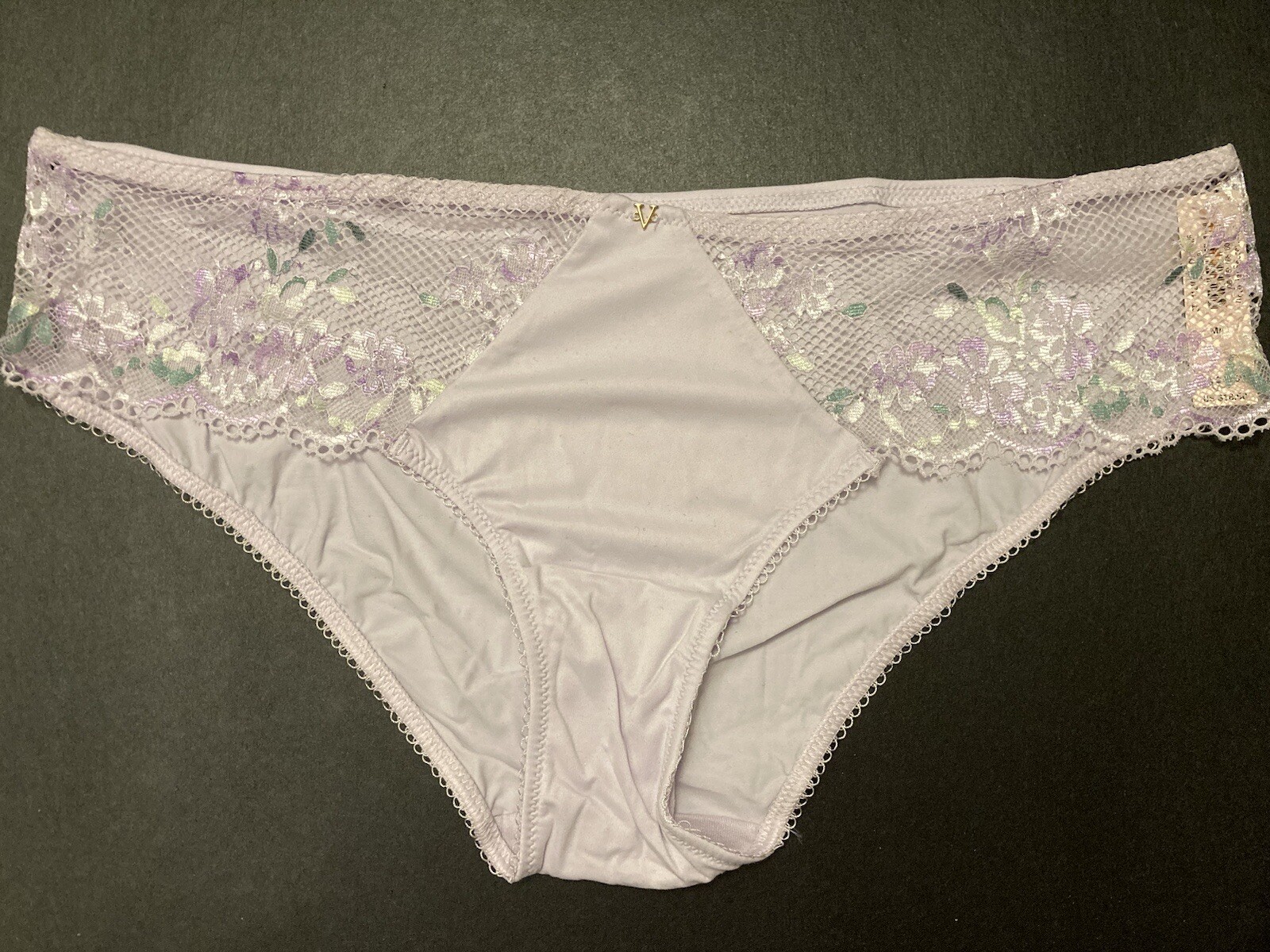 NWT VICTORIA SECRET LIGHT PURPLE MESH TRIM LOVE CLOUD HIPHUGGER M MEDIUM