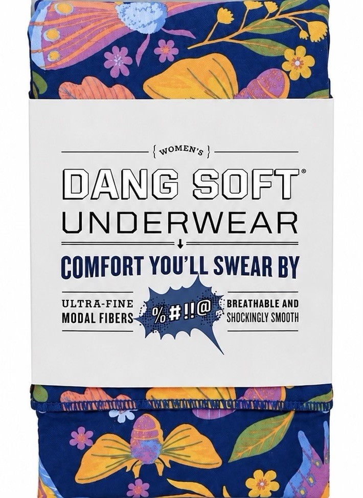 Duluth Women’s Dang Soft Underwear Modern Fit Hipster/Moth Print ~ Size 2X ~ New