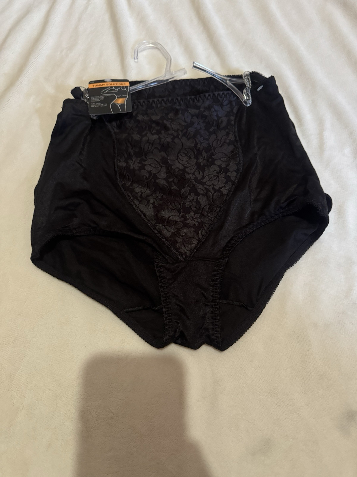 Bali women’s X372 Black Tummy Solutions Underwear Size Large Panties