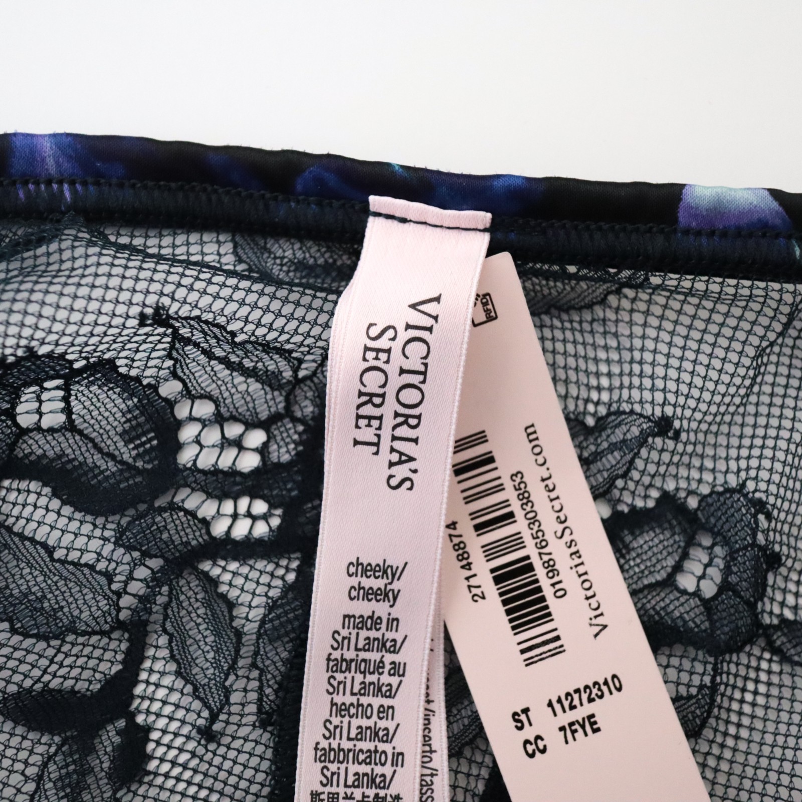 Victoria’s Secret VERY SEXY Satin Smooth Lace Back Cheeky String Bikini Panty