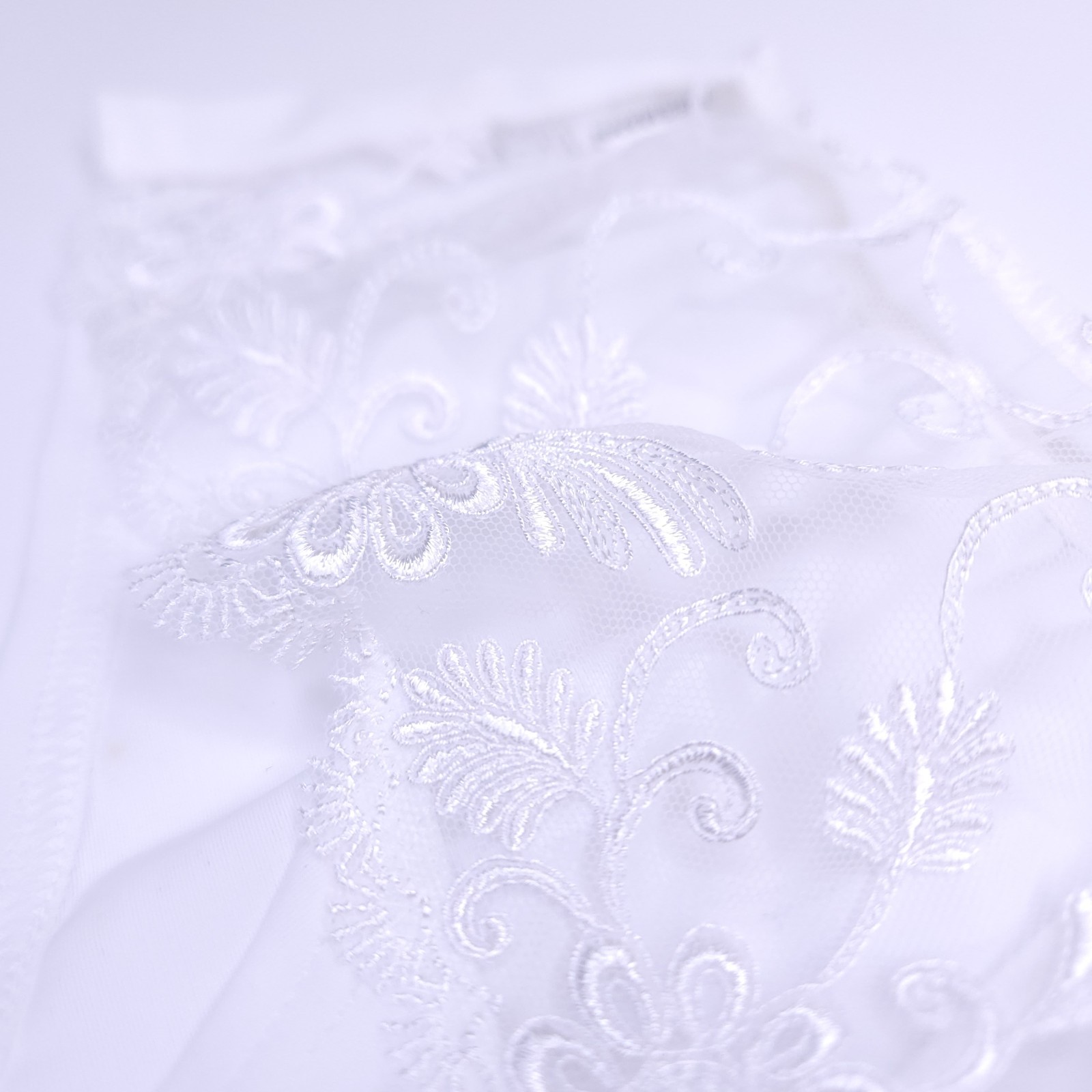 Small white sheer lace hipster panties, European underwear