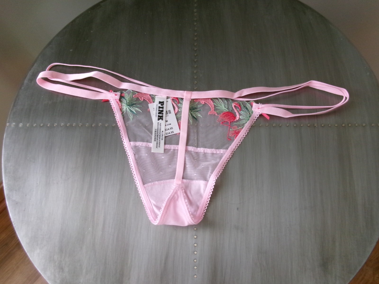 Victoria’s Secret V String PINK WINK Double Strap Boardwalk Pink M