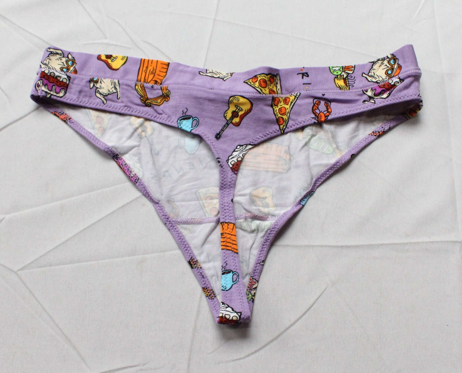 MeUndies Women’s Friends The One With MeUndies Thong AC2 Purple Size XS NWT