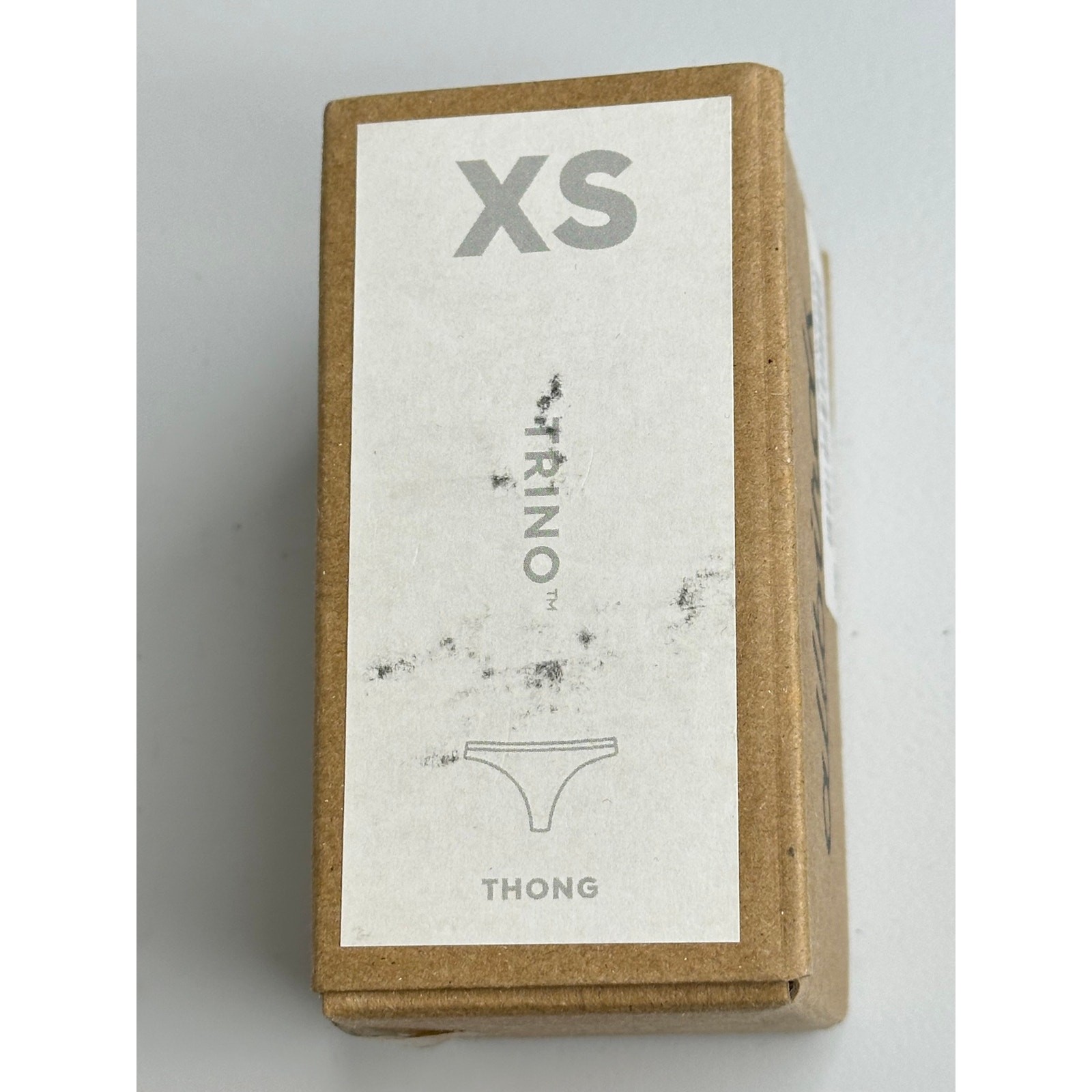 New Allbirds Trino Thong Panty White XS Rare Discontinued Merino Tree Blend
