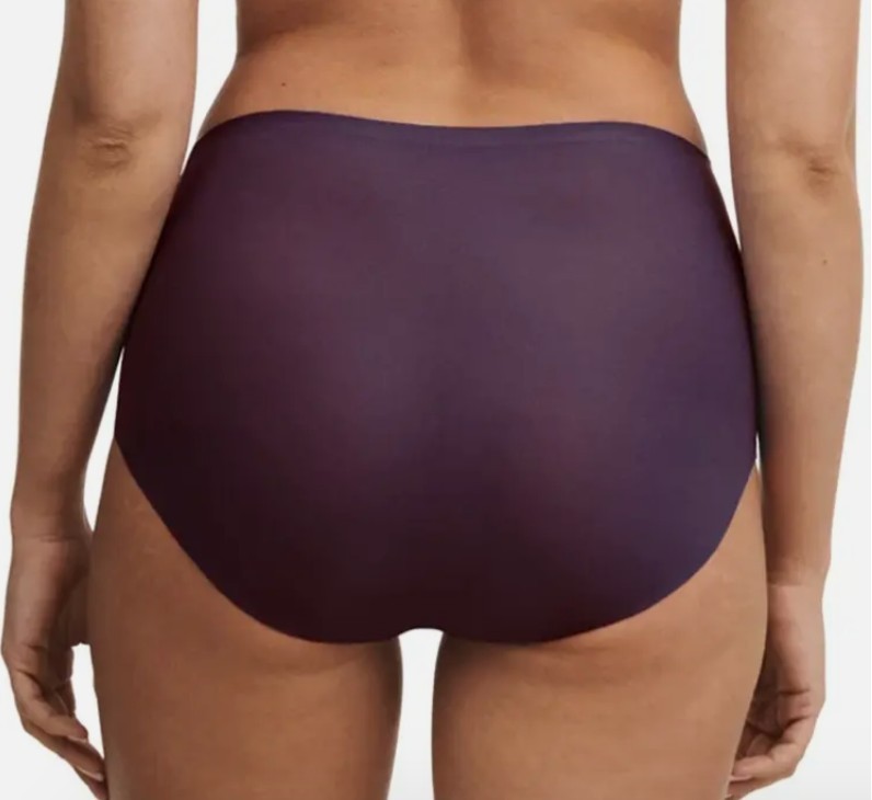 NWT Chantelle C36470 “Soft Stretch” Laser Cut, High Waist Brief, Purple, OS