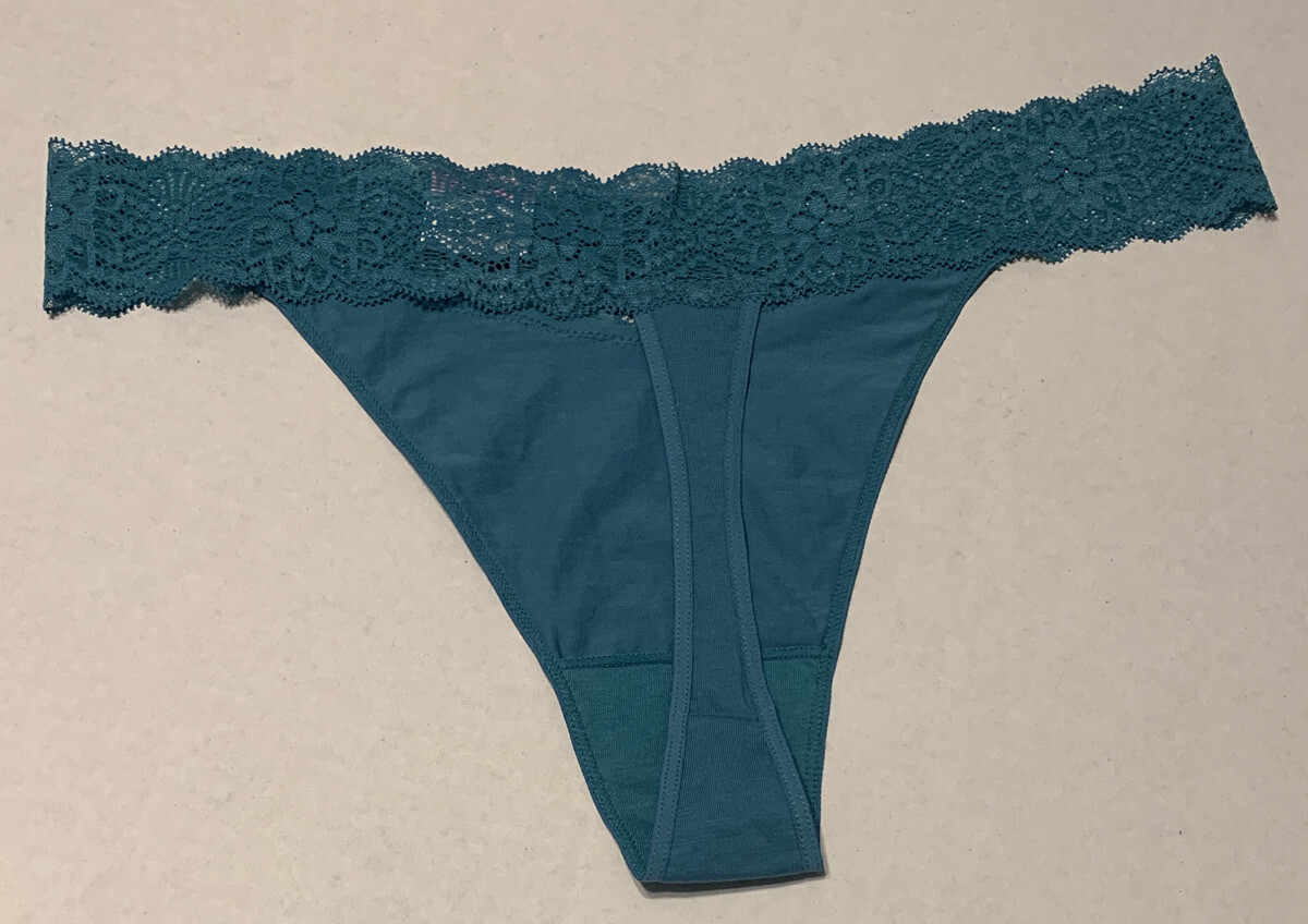Auden Women’s Cotton Blend Thong Light & Airy Panties Size XL 16 Lot Of 3 New