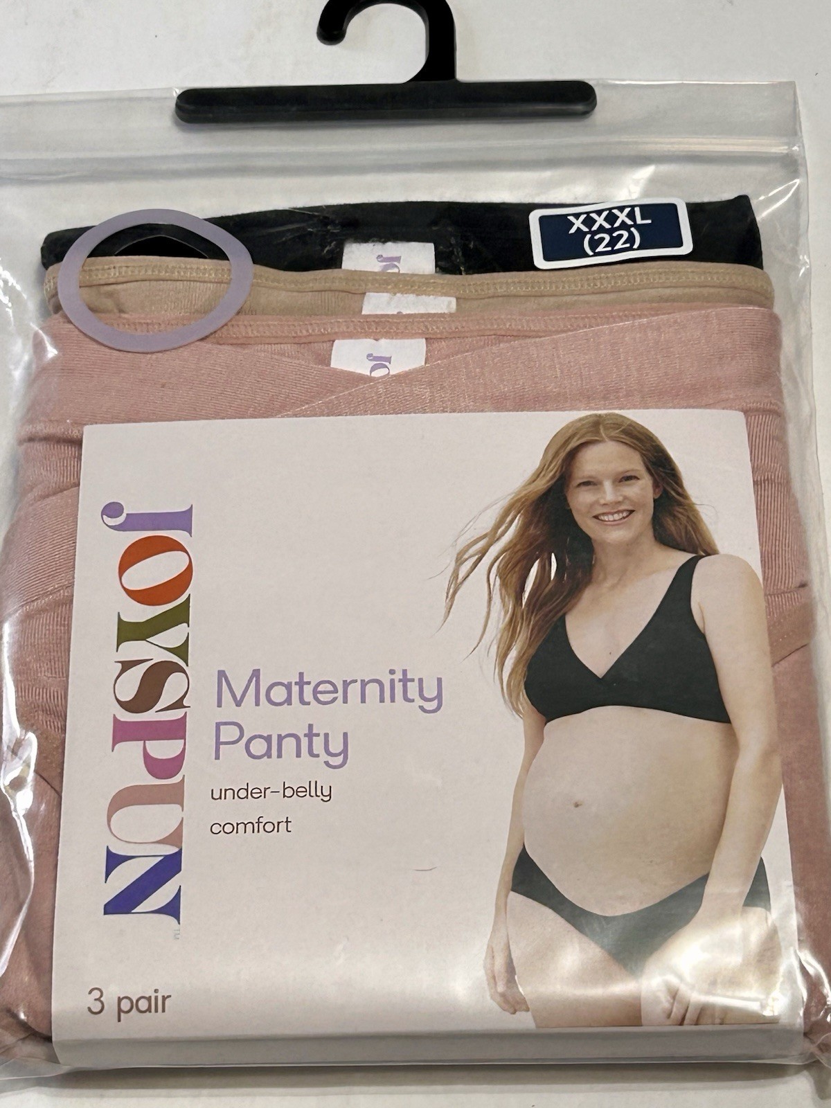 NWT Joyspun Maternity Under Belly Full Cover Underwear Panties 3 Pk Bikini 3XL