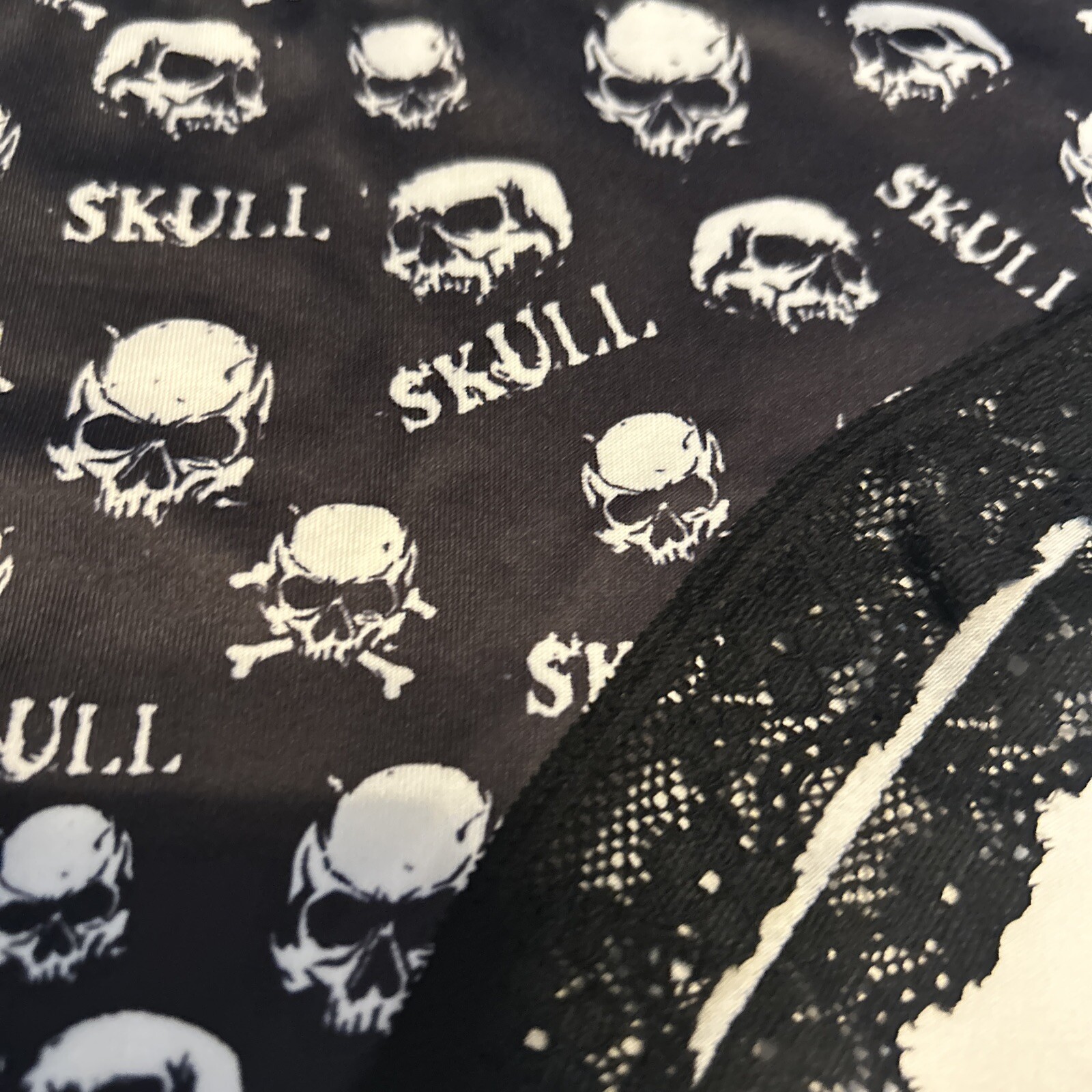 Morvia 3pk lace trim goth Skater Emo panties S Skulls, Bones & Mushrooms New