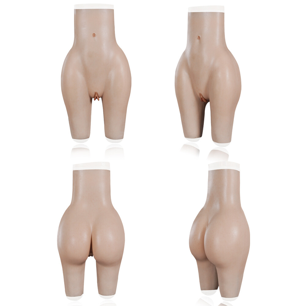 Crossdresser Silicone Fake Vagina Panties Pants Hip Buttock Enhancer Transgender