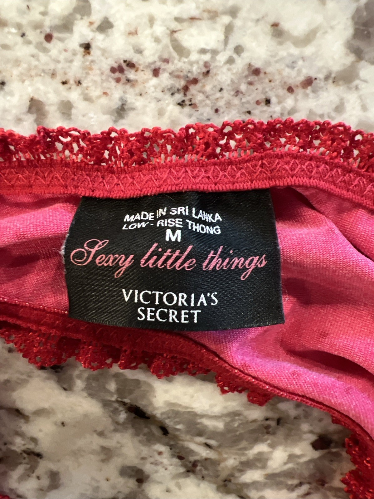 True Vintage Victorias Secret SEXY LITTLE THINGS Smooth Lace-Up Thong Panties M