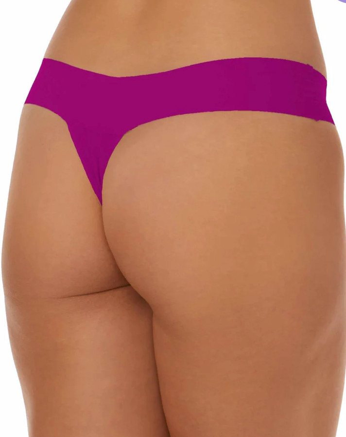 Hanky Panky SMALL BreatheSoft Natural Rise Thong NWOT Hot Fuchsia Pink