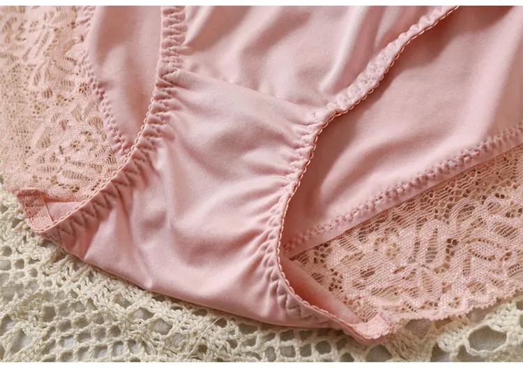 High Waist Lace Panties Women’s Plus Size Soft Stretch Comfort Briefs Underwear