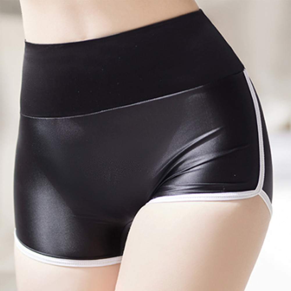 Comfortable and Smooth Yoga Sports Shorts with Oil Shiny Glossy Appearance