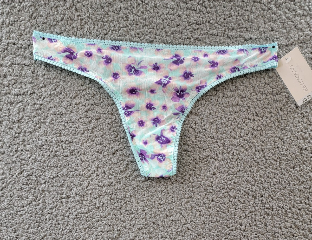 On Gossamer Printed Hipster Thong Women’s M/L Floral Dreams Pull-On