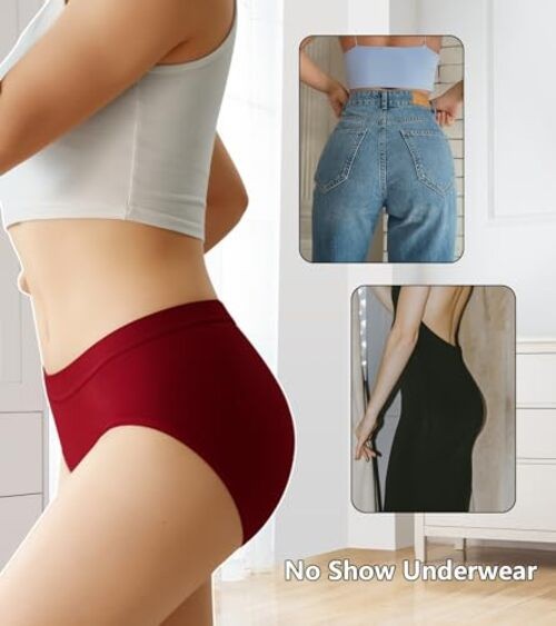 Women’s Underwear Wicking Stretch Hipster Panties X-Large-XX-Large Multicolor