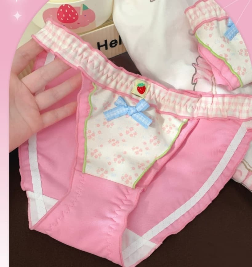 Japanese Cute Girls Bow Panties Briefs Lolita Kawaii Underpants