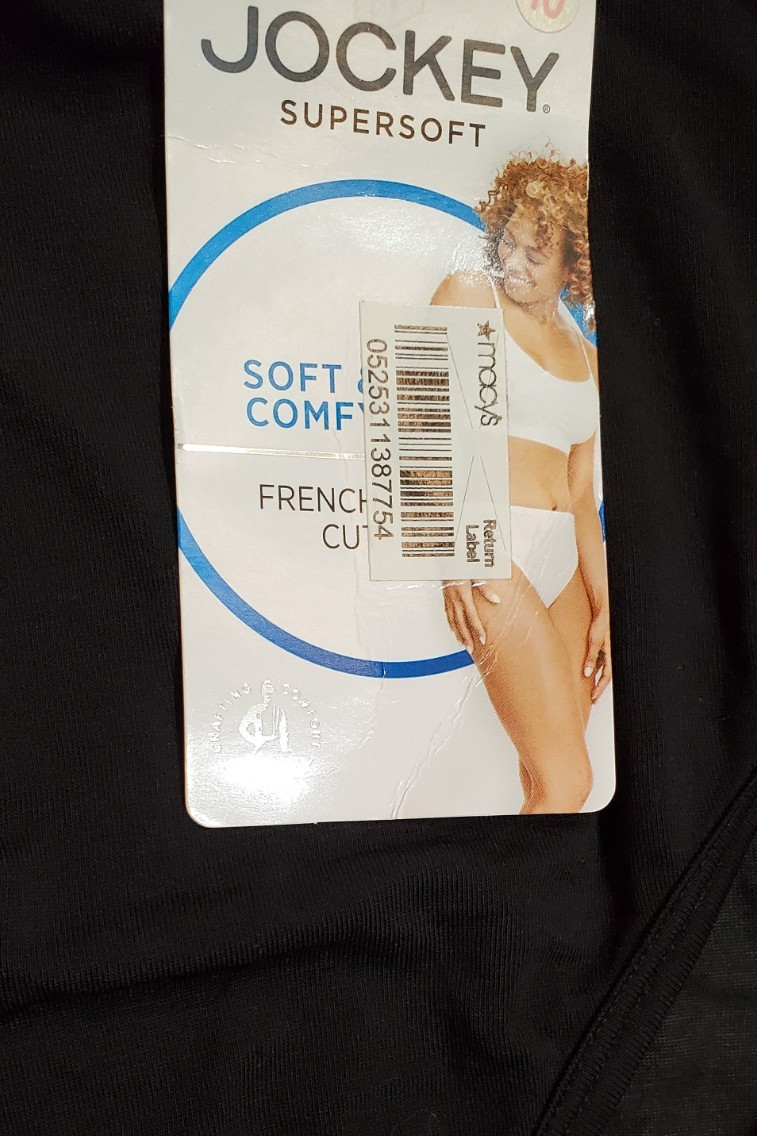 Jockey Elance Women’s Supersoft French Cut Underwear/Panties 2160 Black Size 10