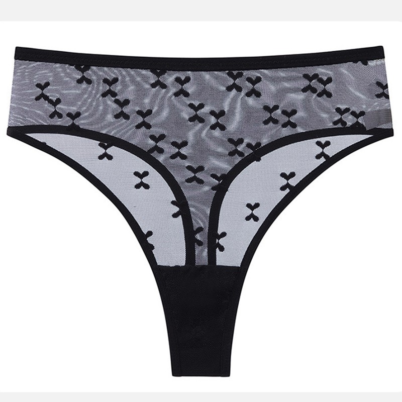 4 Pack Lot Sexy Womens Sheer See Through Panties Thongs Underwear Lingerie Brief