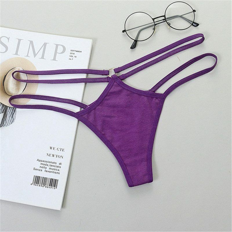 Women G-String Lingerie Thin Strap Female Underwear Cotton Panties 1 Pcs Sexy
