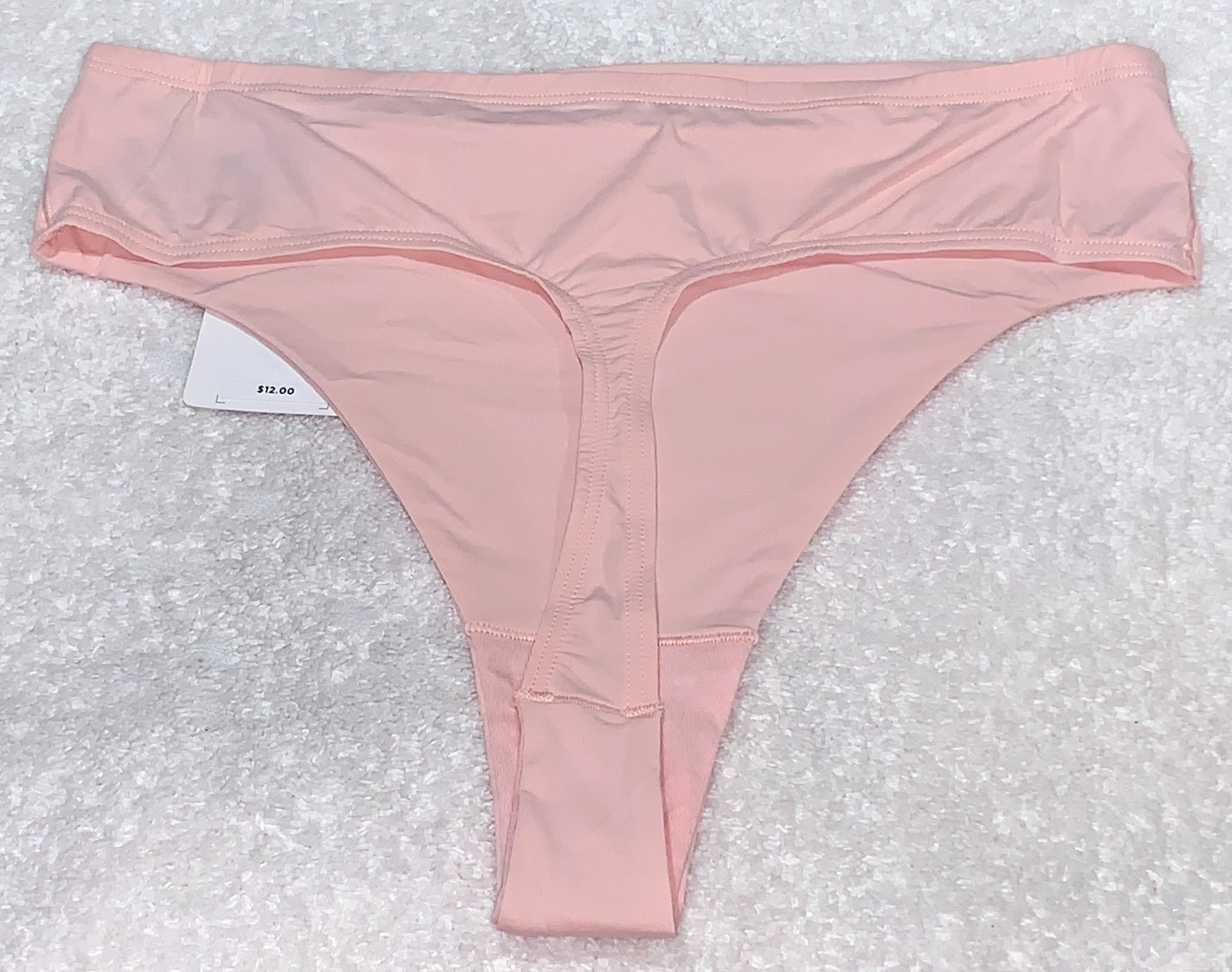 WARNERS Smooth It Over Blush Pink High Waist Thong Panty Womens L 7 XL 8 2XL 9