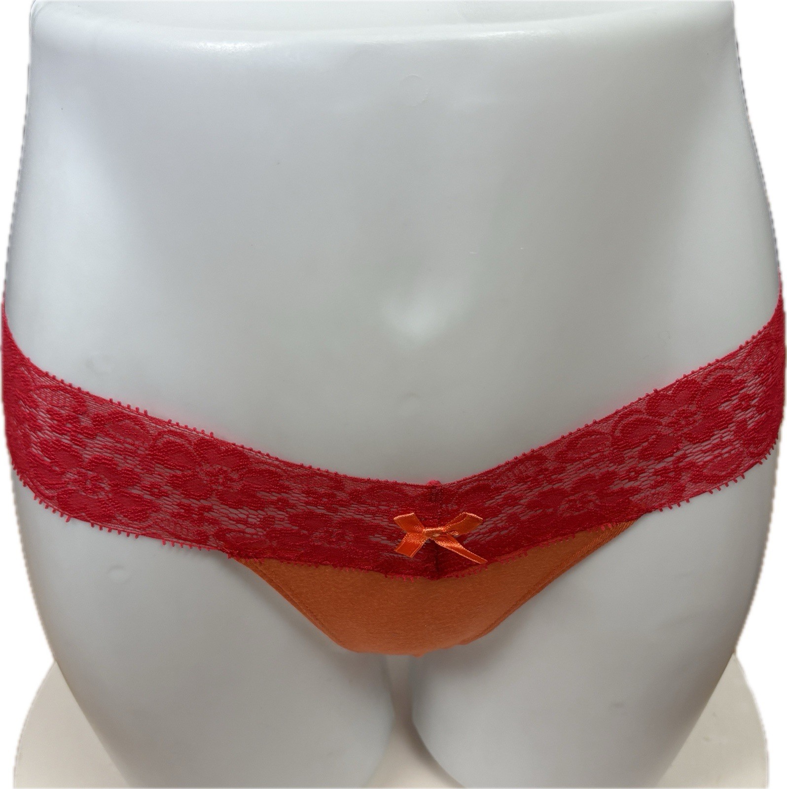 Honeydew Intimates S/M Assorted Fall Color Lace Waist Bow Thong Panties-Set of 5