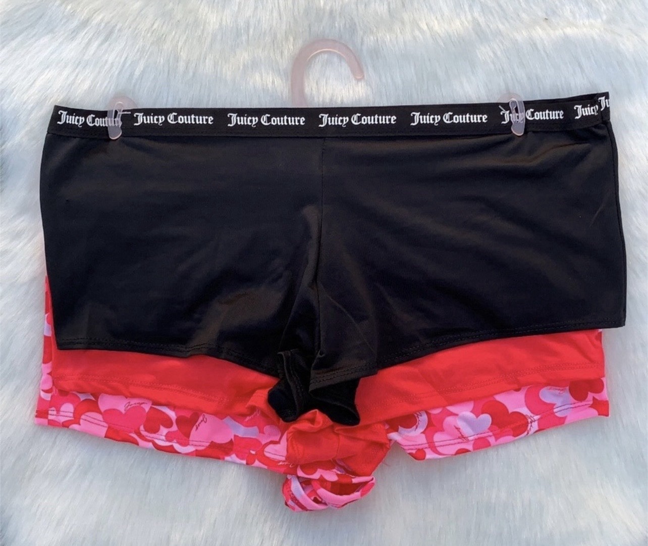 Juicy Couture Intimates Cute & Curvy Cheeky Boy Short Plus Size Panties 3-Pack