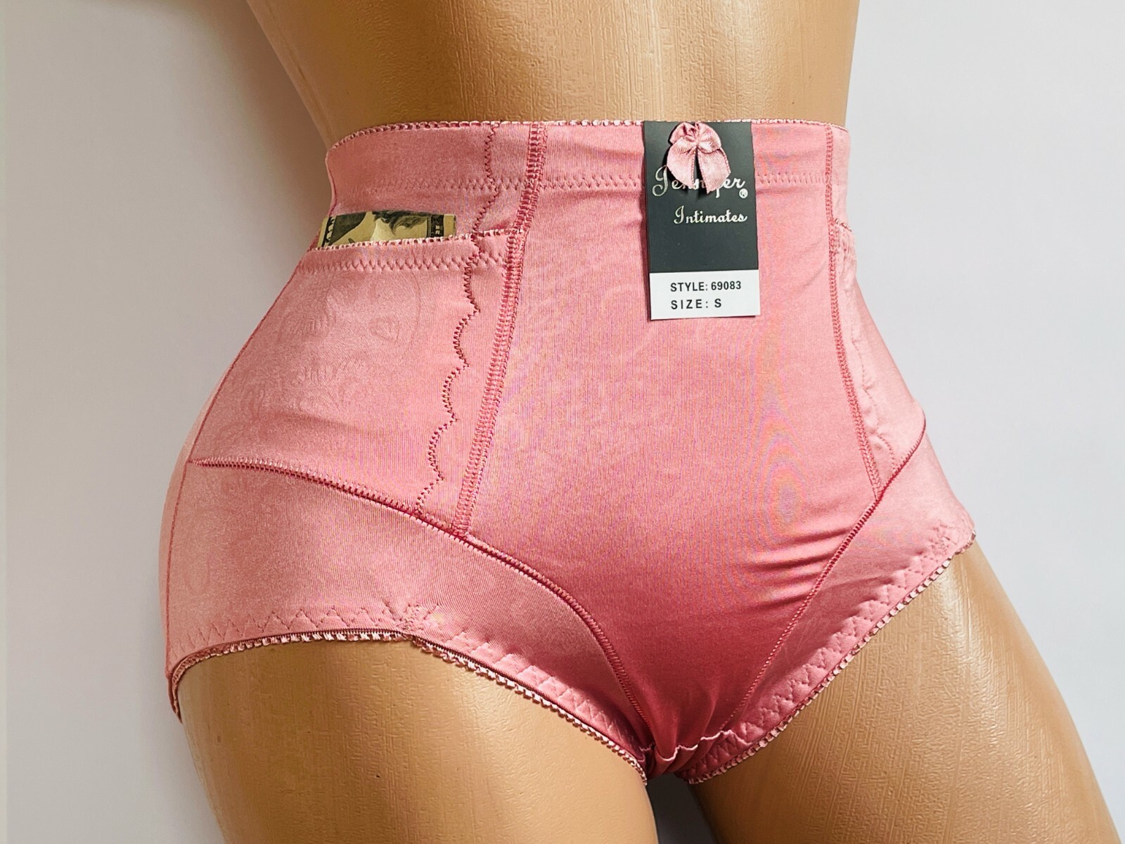 High Waisted Briefs Girdles Panties Lot 2-6 Tummy Control 683 Travel Safe Pocket