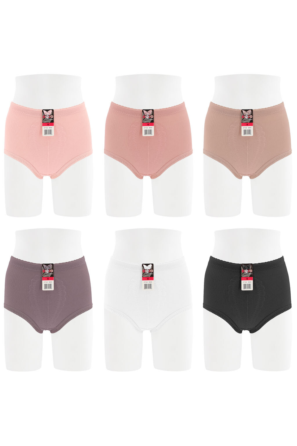 Lot 2-6 Tummy Control Panties Cotton Blend Briefs Size S M L XL 2XL 3XL 4X 38608