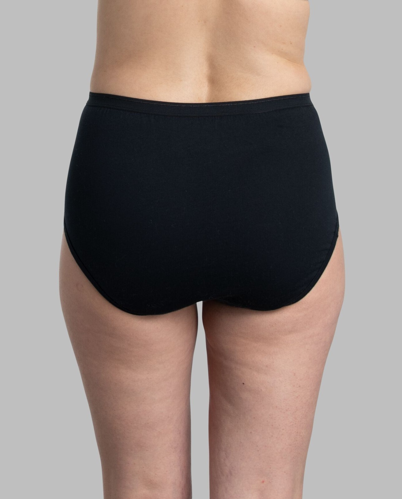 Fruit of Loom Women’s Breathable Cotton Black Panties Briefs Underwear 6 Pack