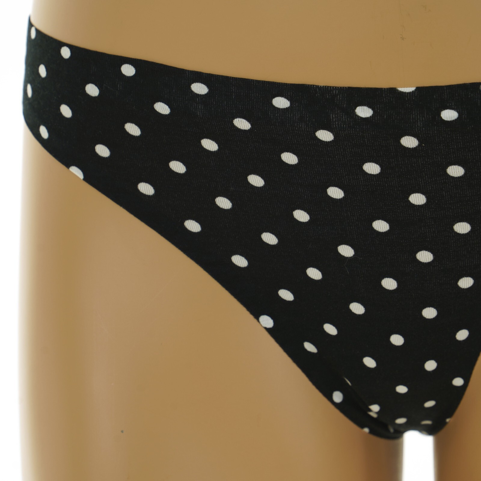 SO INTIMATES Junior’s Size 15-17 #SO83-005 X-LARGE Black & White POLKA DOT THONG