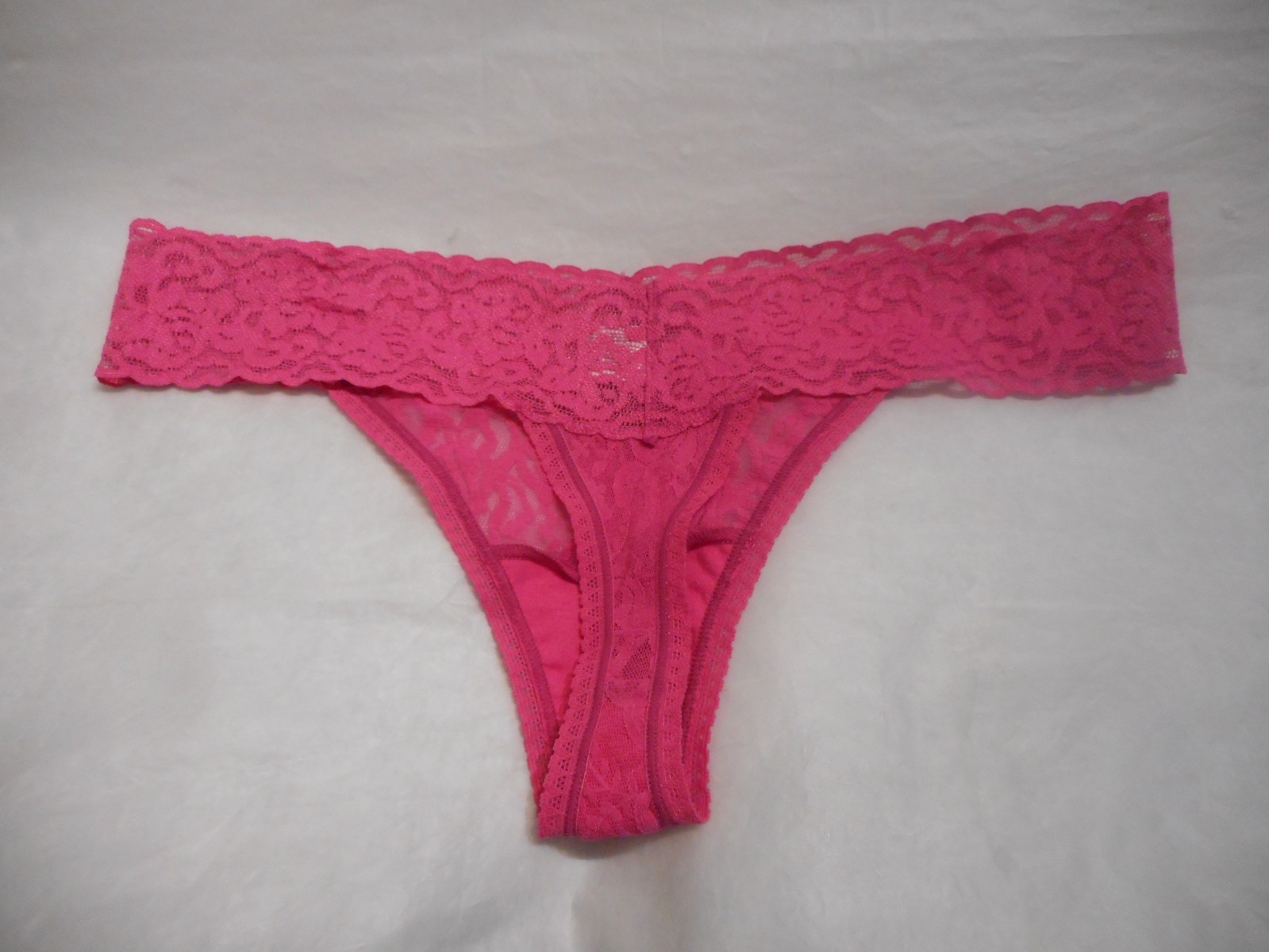 Felina Lingerie Women’s Pink Thong Lace Panty Small/Medium & Large/Extra Large