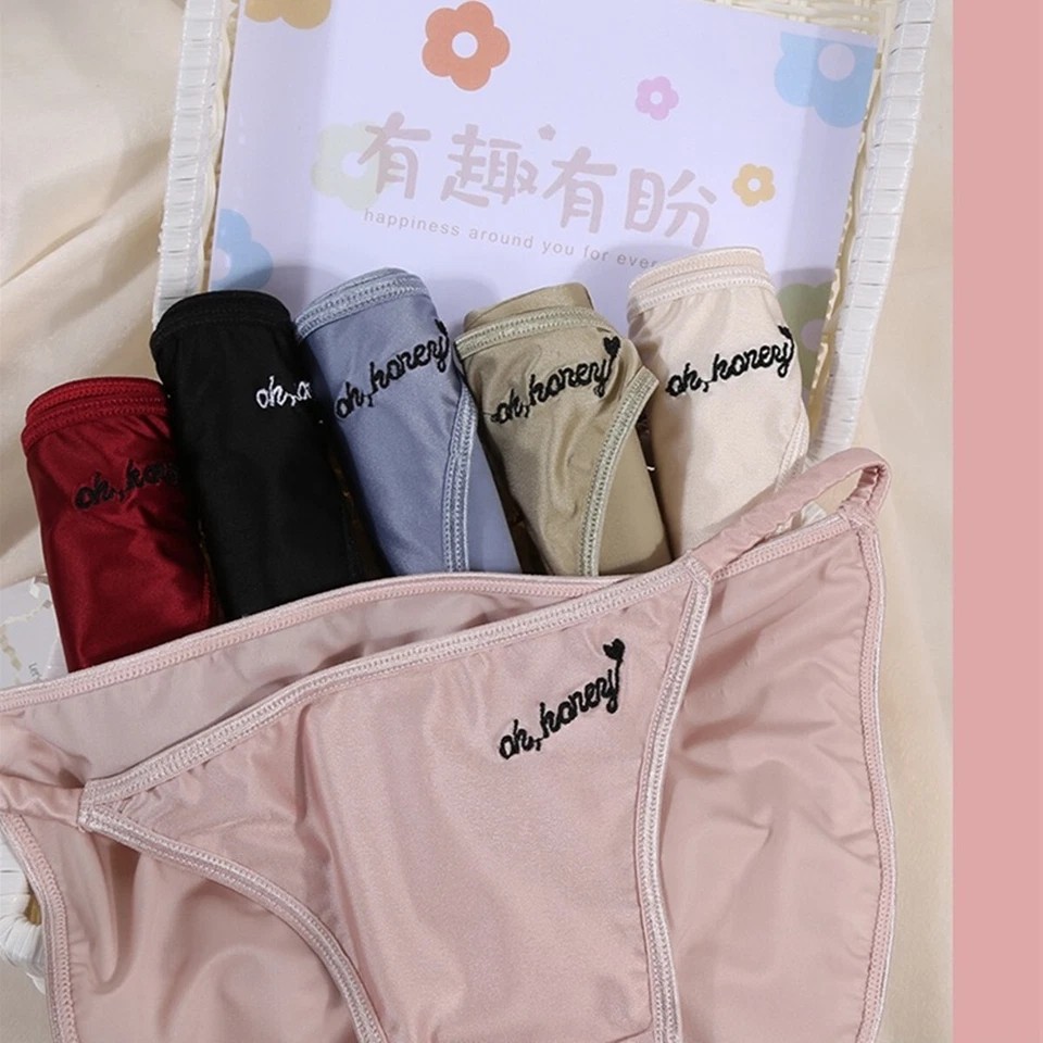 1/6 Pcs Lot Womens Sexy String Satin Bikini Panties Silky Briefs Underwear M/L