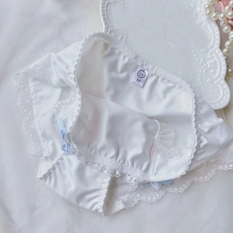 Japanese Lolita Girls Bow Floral Underpant Panties Briefs Students Knickers Cute
