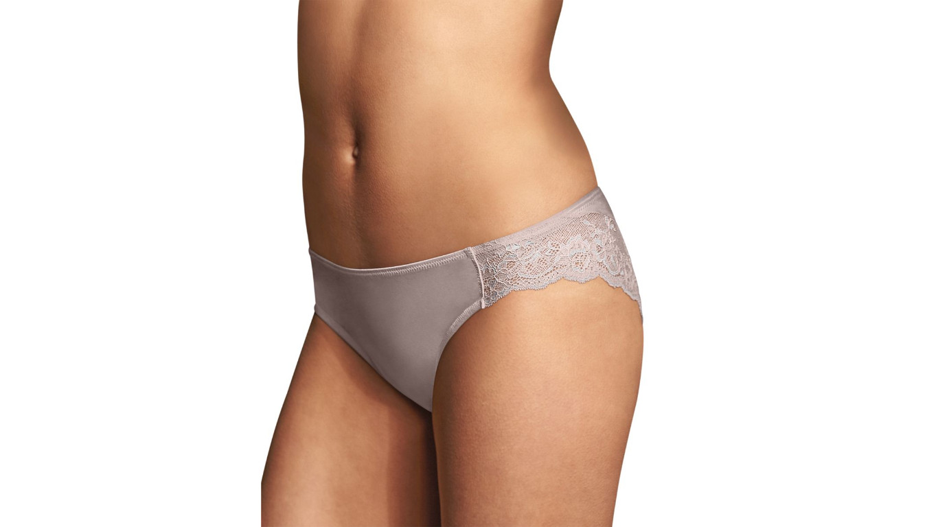Maidenform Comfort Devotion Lace Back Tanga Panty – Beige Blush – Size 9 – New