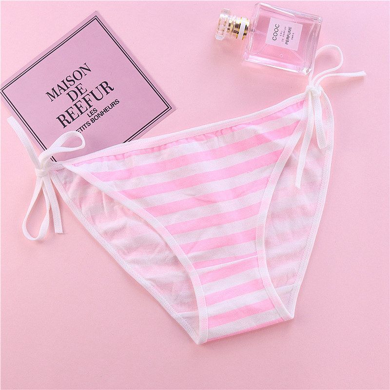 Lace Up Panties – Funny Hollow Out Seamless Brief Cotton Lingerie Underwear 1PC