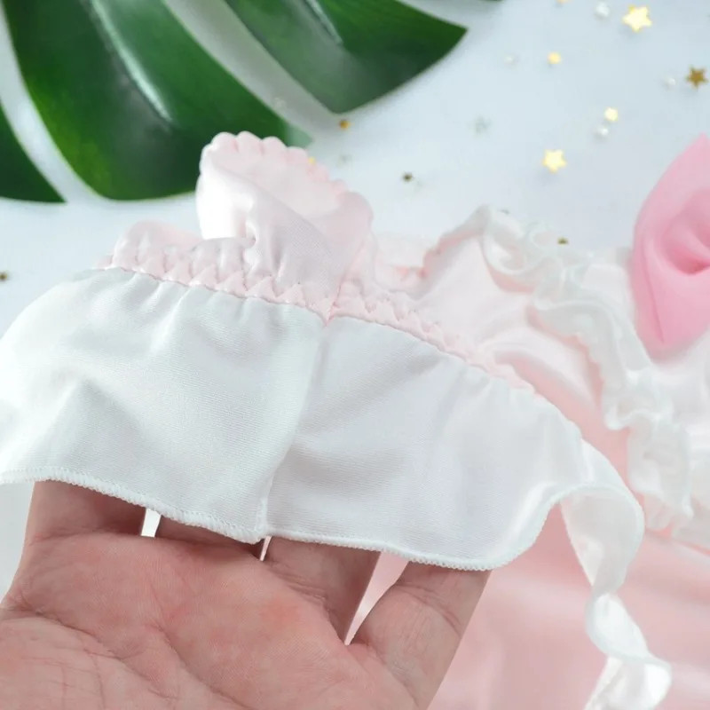 Mid Rise Brief Panties Lace Trim Stretch Breathable Soft Comfortable Fit 4PCS