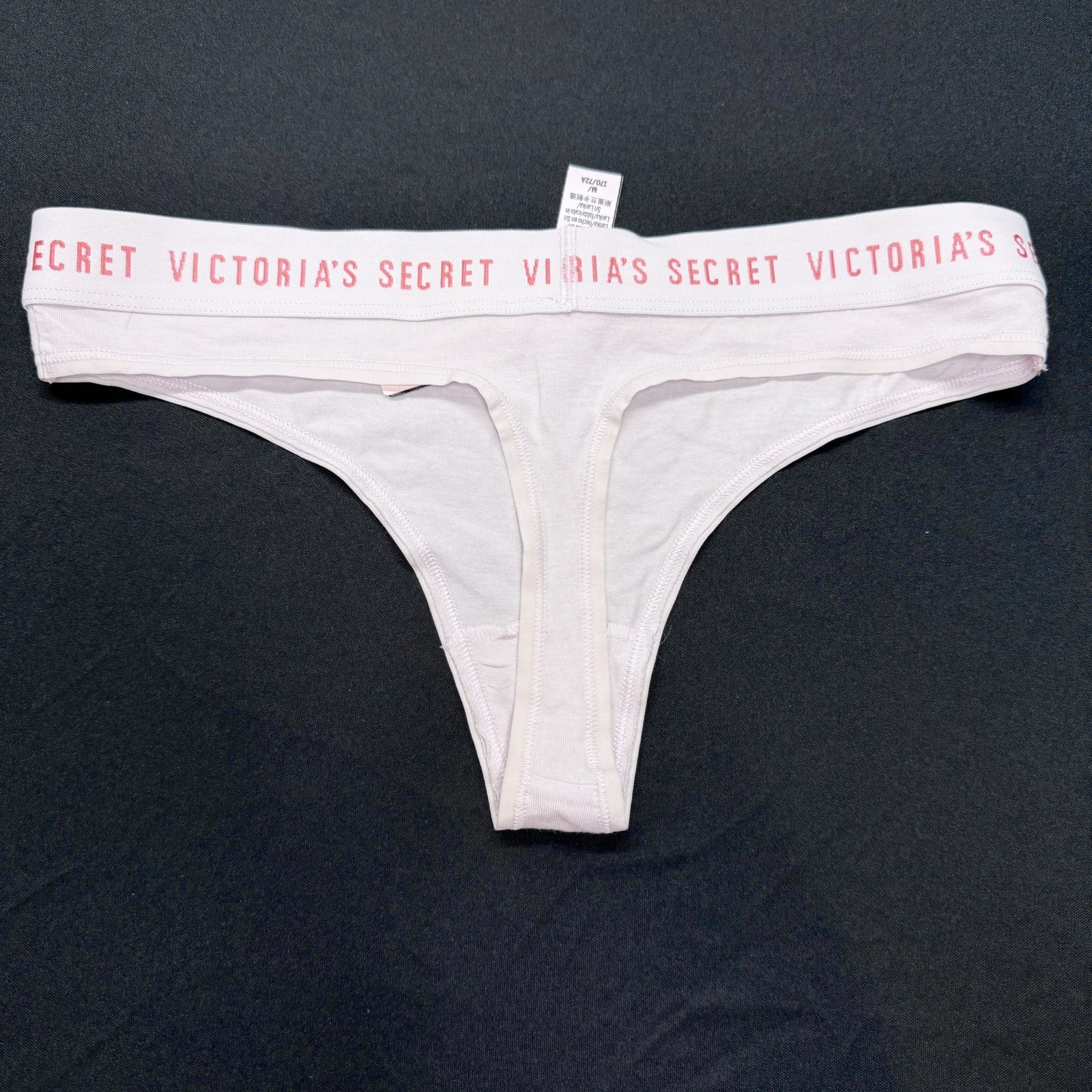 NWT Lot of 4 Victoria’s Secret Thong Panties Multi Colored Size Medium