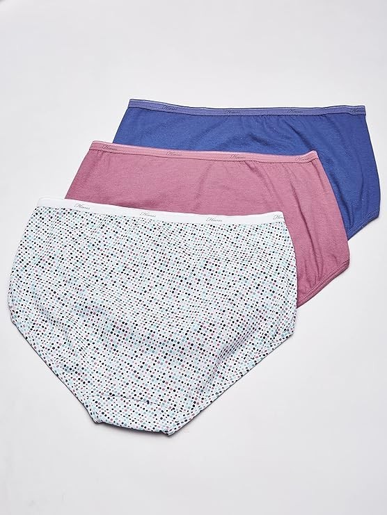 Hanes Womens 10-Pack Cotton Briefs Lady Underwear Panties Assorted Colors 6,7,8