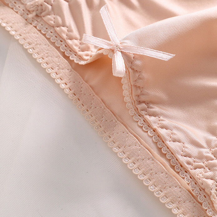 5PCS LOT Sexy Womens Silky Satin Panties Underwear Brief Sheer Lace Lingeries