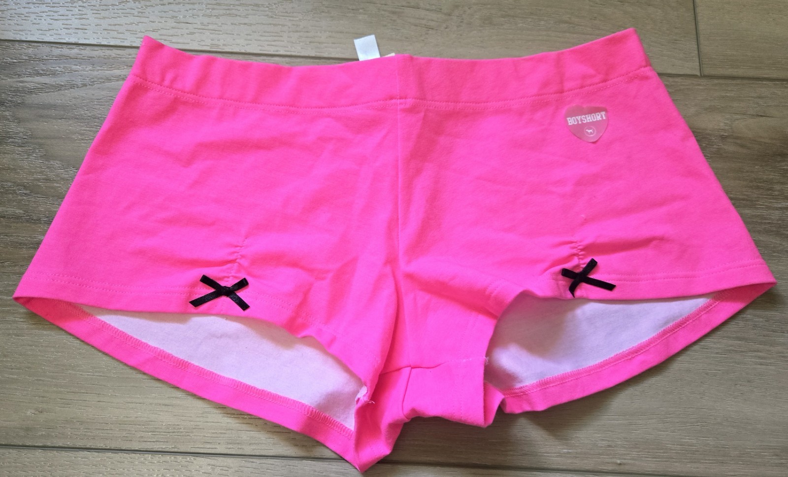 NWT Vintage Victoria’s Secret PINK Cotton Low Ruched Front Boy Short Panties S