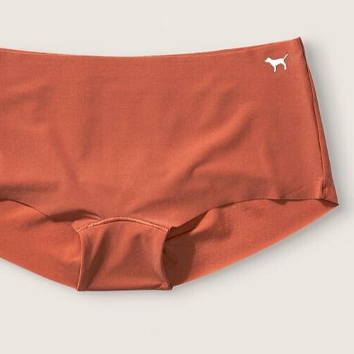 XL NOSHOW Fall Chestnut Spice Stretch Victorias Secret PINK Boyshort Brief Panty