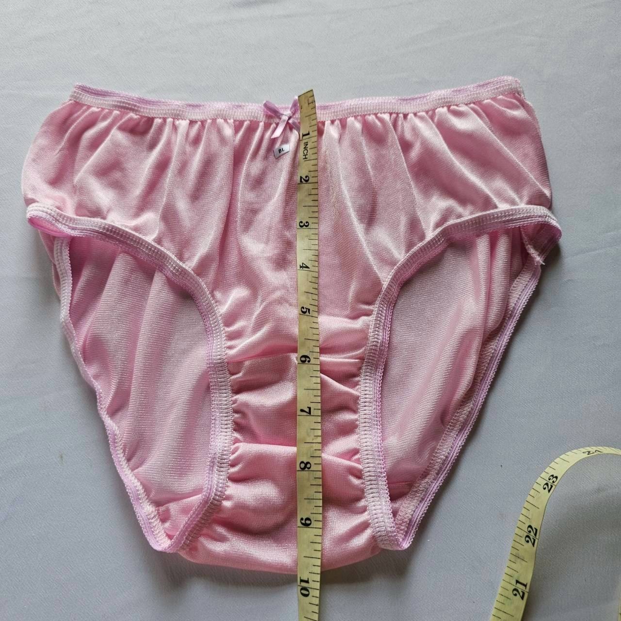 6 Bikini Panties Women Mens Nylon Vintage Silky Soft Light Briefs Hip 32″-38″L