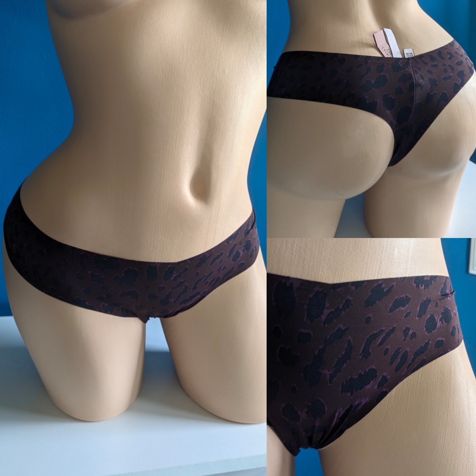 Victoria’s Secret NWT Thong/Tanga S 2021 Second Skin Animal Print Panties