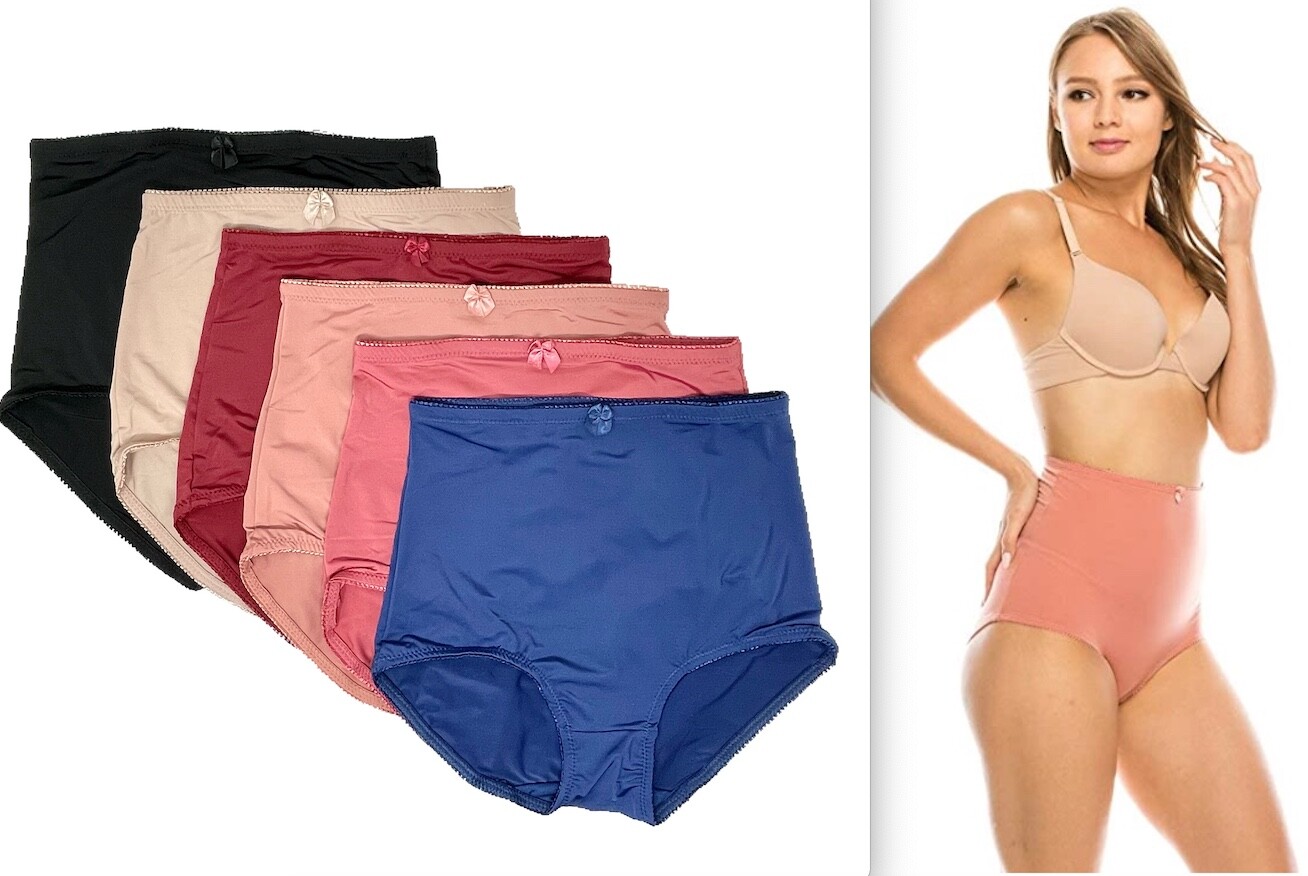 2-6 High-Waist Lingerie Womens Underwear Tummy Control Girdle Panties 69058 S-XL