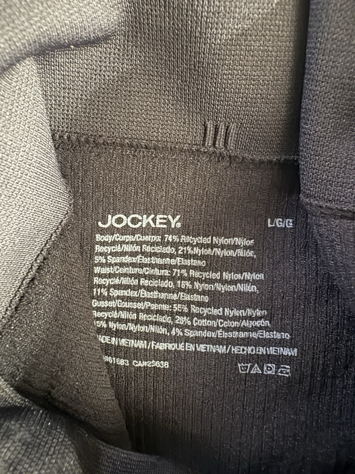 NEW Jockey Black Generation Seamfree Ribbed Bikini Panty Women’s Large 4 Pair