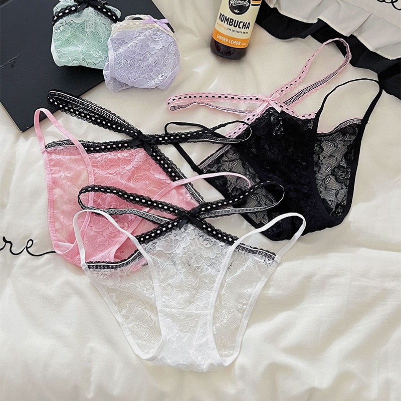 5 Pack Lot Sexy Womens See Through Lace Panties Underwear French Ladies Lingerie