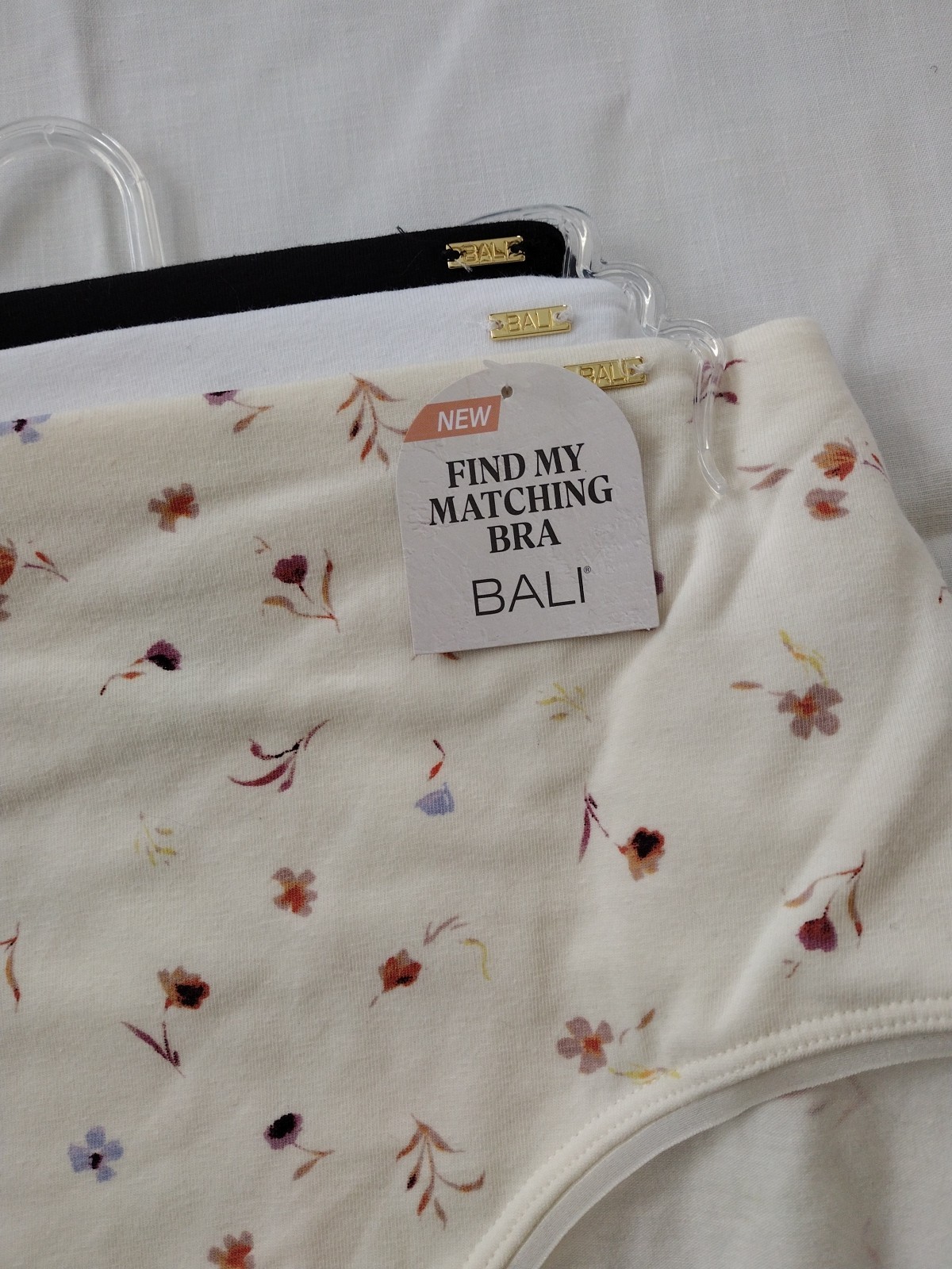 Bali DFLEB3 Cotton Collection 8/XL Brief Panty – 3 Pack ASSORTED COLORS NWT