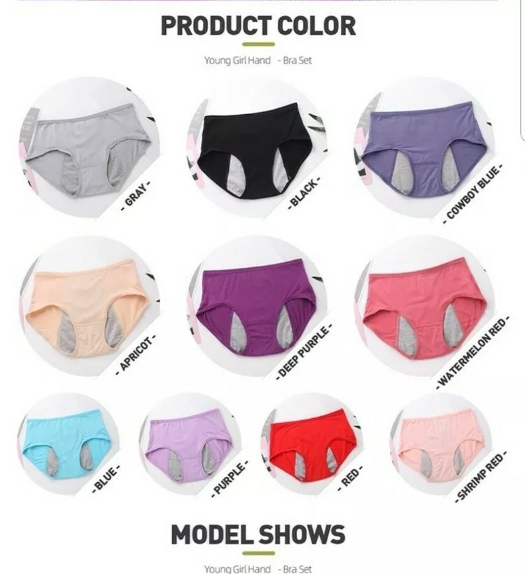 Young Girl Intimates Period Panties Modal size 3XL (Please check measurements)