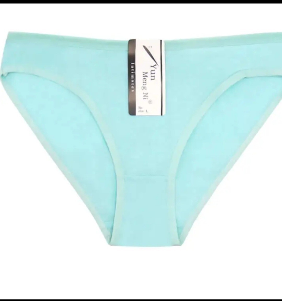 Yun Meng Ni Women’s Solid Cotton Bikini Panties 12-Pack Multicolor M