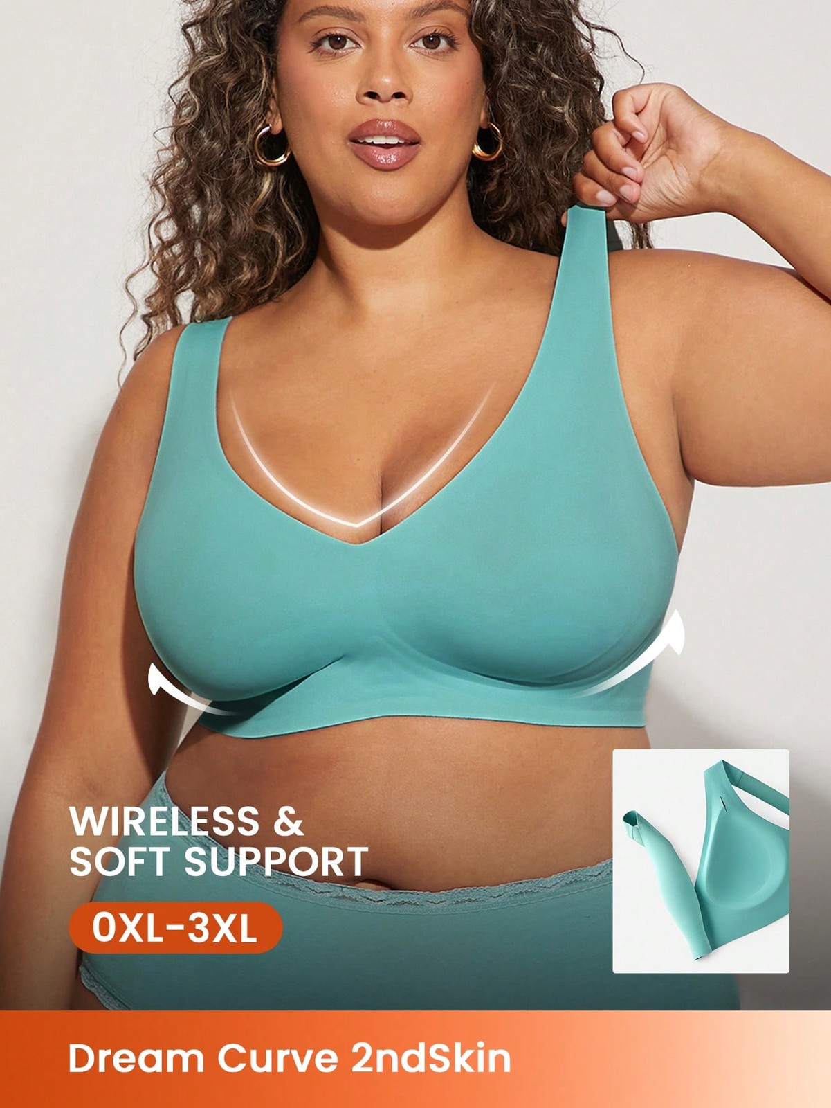 Plus Dream Curve 2ndSkin Black Seamless Wireless Plunge Lounge Cheap24
